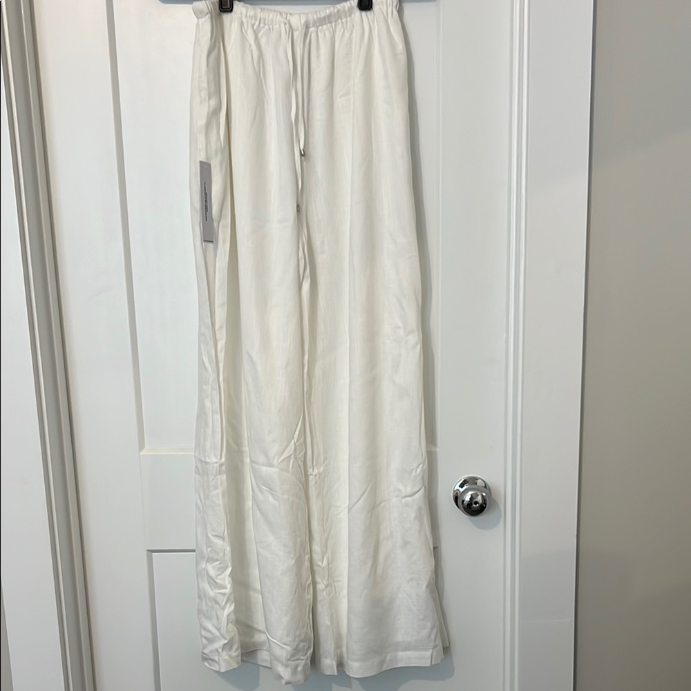 Princess Polly White Ogilvie linen Pants